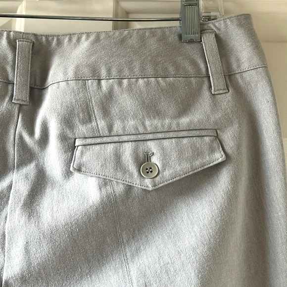 ECRU Women’s Cropped Cotton Blend Pants Light Gray Size 8 - Picture 12 of 14